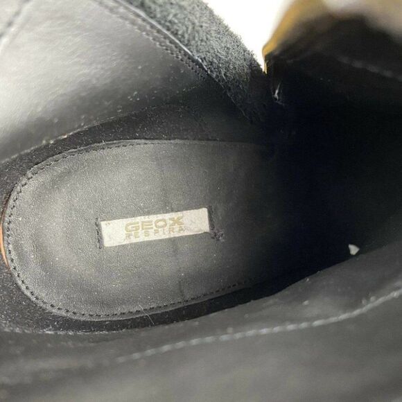 GEOX Ankle Boots Suede Bootie Taupe Size Zip Heels - Picture 8 of 12